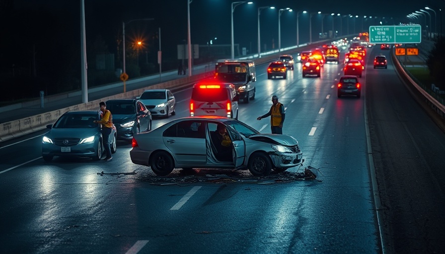 Harris County car accident news: Busy highway crash with emergency response.