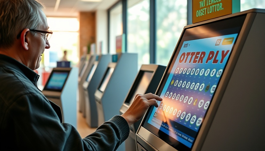 Texas Lottery terminal at retail store in lawsuit context.