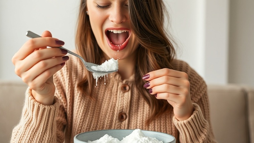 Woman eating sugar, impacting blood sugar regulation and insulin levels.