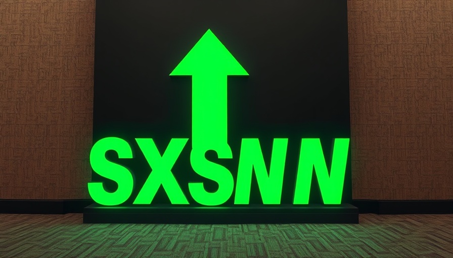 Bold green SXSW logo on dark background depicting leadership changes.