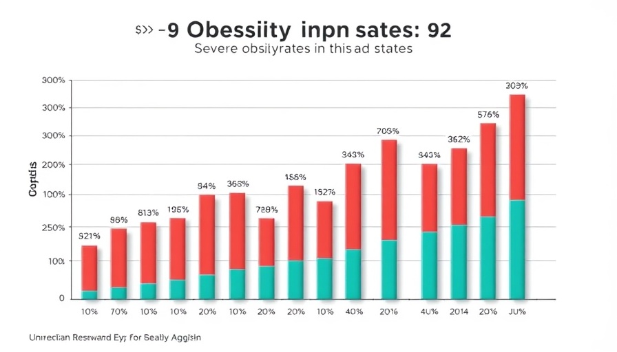 Graph illustrating severe obesity rates in the United States.
