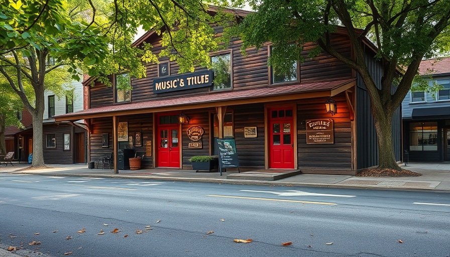 Austin music venue closing, quaint wooden exterior under leafy trees.