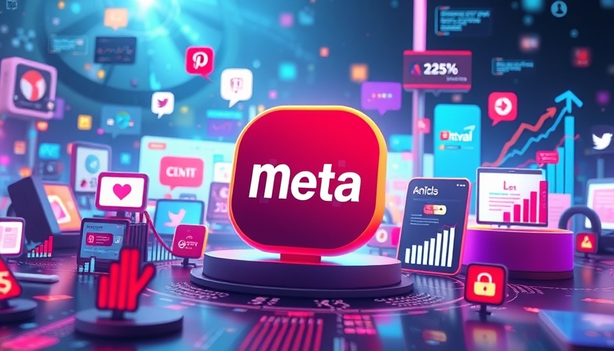 Animated image showing Meta's dominance over TikTok, illustrating competitive digital landscape.