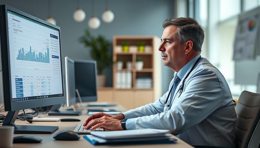 Healthcare professional analyzing data on rising hospital costs.