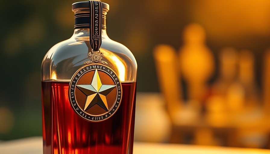 Award-winning whiskey bottle exemplifies Austin lifestyle in sunset glow