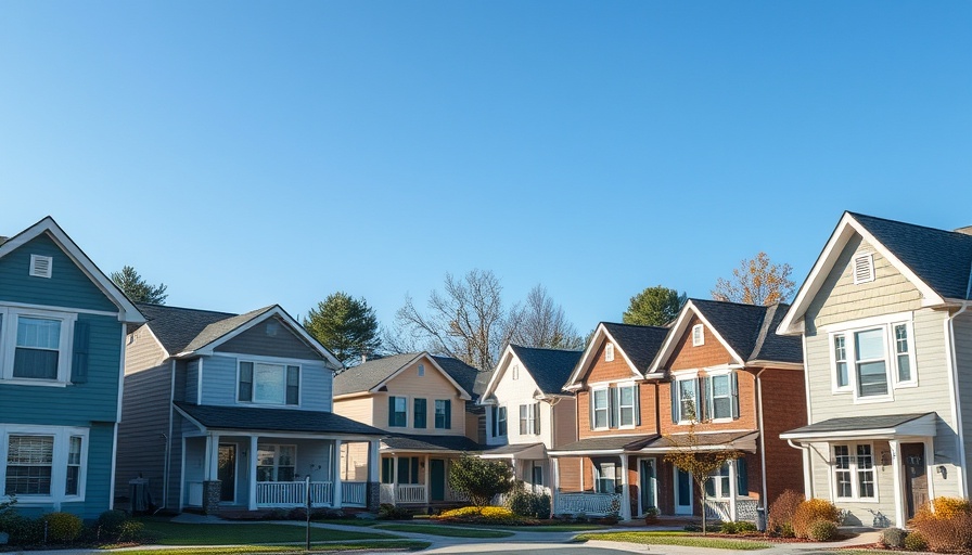 Charming suburban neighborhood with colorful houses, Austin top moving destination.