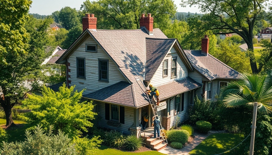 AmeriCorps cuts impact on community depicted by house repair scene.