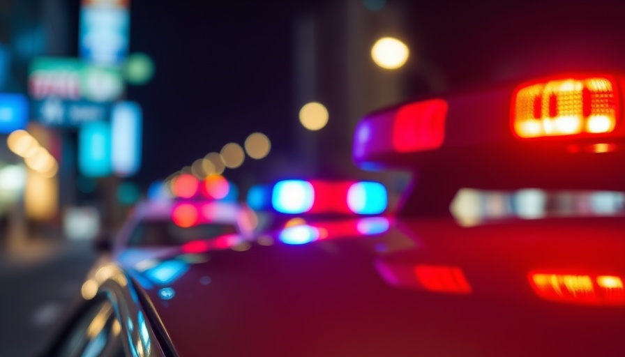 Police lights highlight urgency in Cincinnati police shooting news.