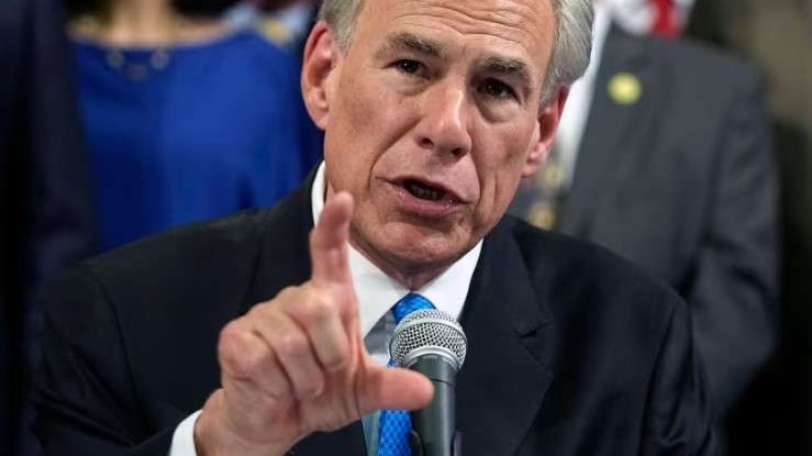 Texas cancels Cesar Chavez Day protest sign with American flag.