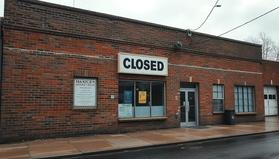 Empty building with closed sign, symbolizing Texas lottery dissolution.