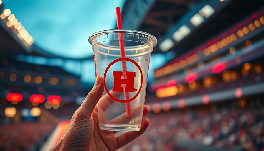 Reusable cup in sports stadium for better health.