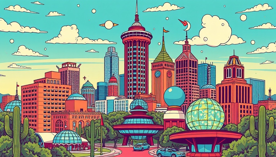Austin Lifestyle Guide cover with iconic landmarks and vibrant design.