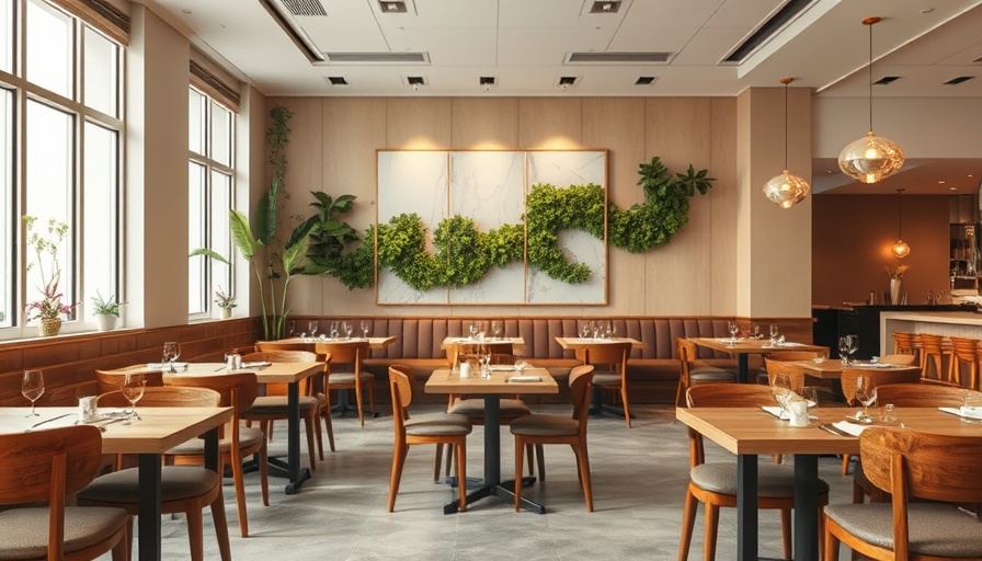 Elegant restaurant interior in Houston with modern decor.