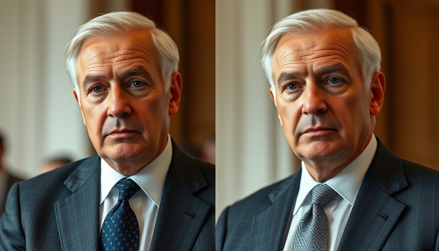 Breaking news features two older men in formal suits in a split-screen image.