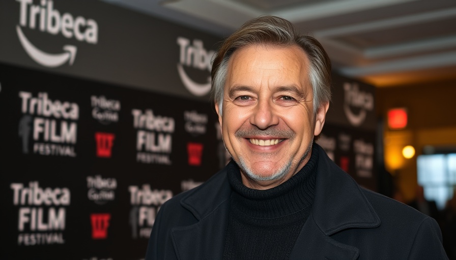 Middle-aged man smiling at Tribeca Film Festival event.