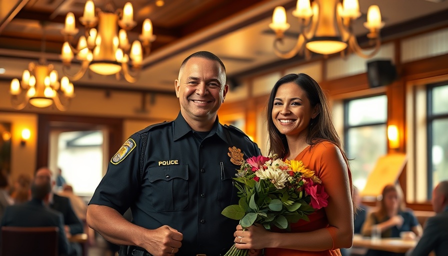 Houston police officer hero saves life, stands with grateful woman.