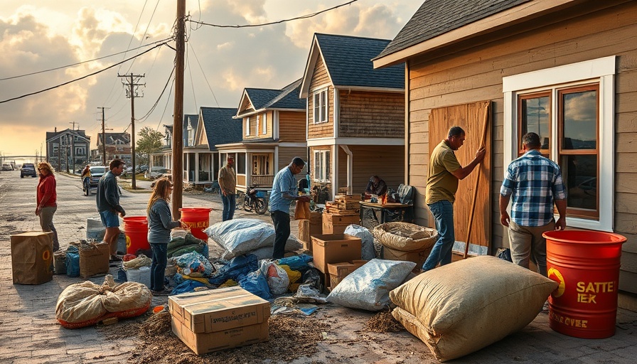 People preparing for 2025 hurricane season with supplies.