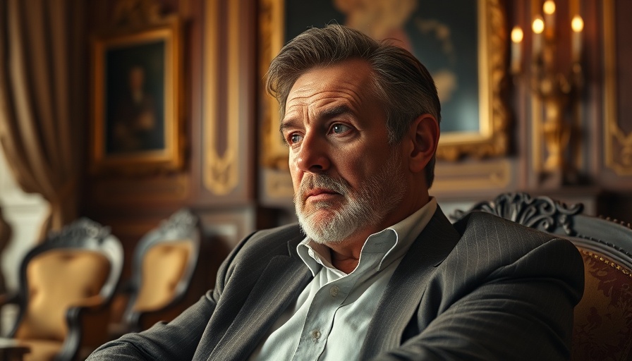 Man in elegant room with attentive look, related to Surgeon General Nomination Controversy.