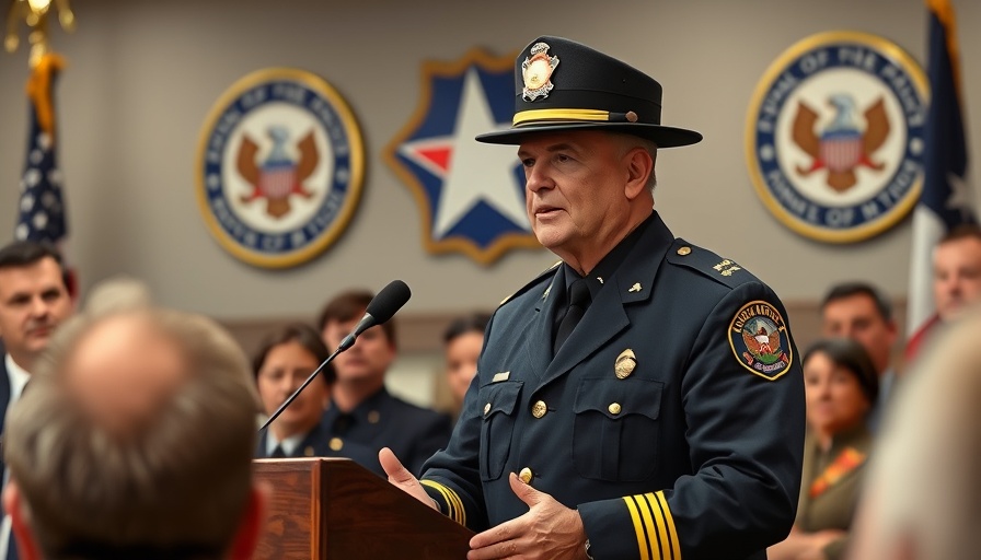 Cedar Park Fire Chief Appointment ceremony in Texas.