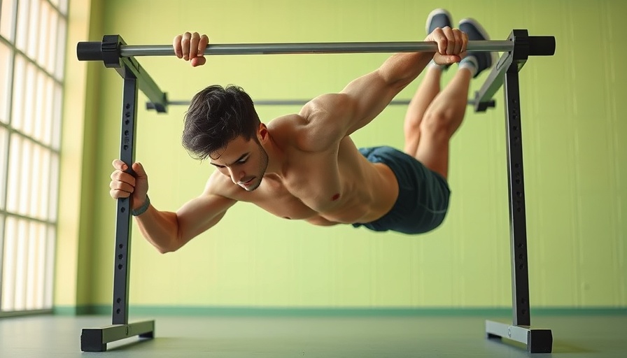 Athletic man performing inverted row demonstrating benefits.