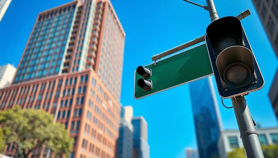 Street sign and traffic lights at Austin's Congress Avenue, bright day.