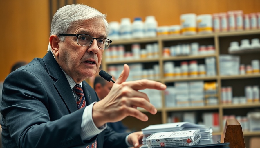 High medication costs discussion featuring politician and medicines