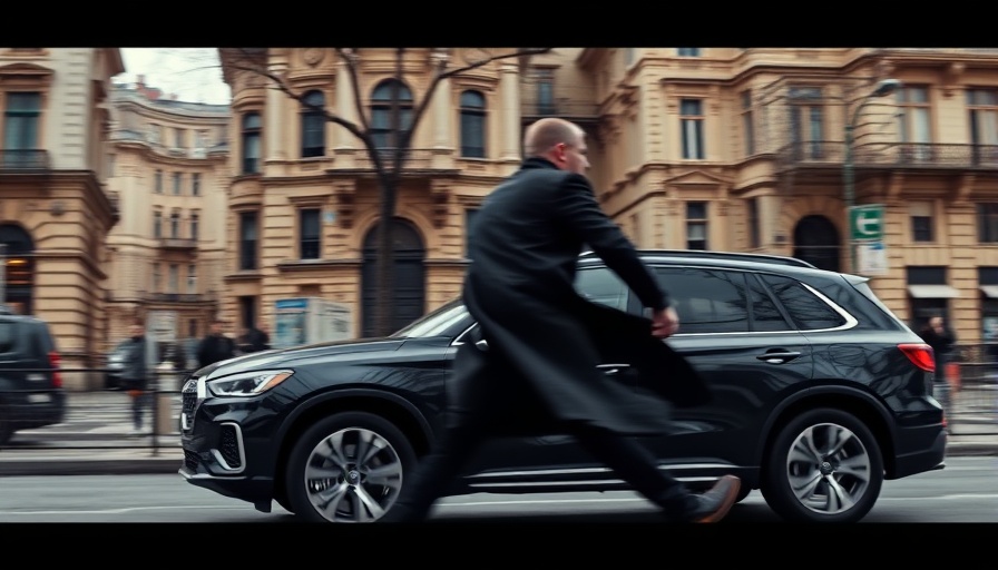 Person approaching SUV in city related to Wisconsin judge and immigration agents.