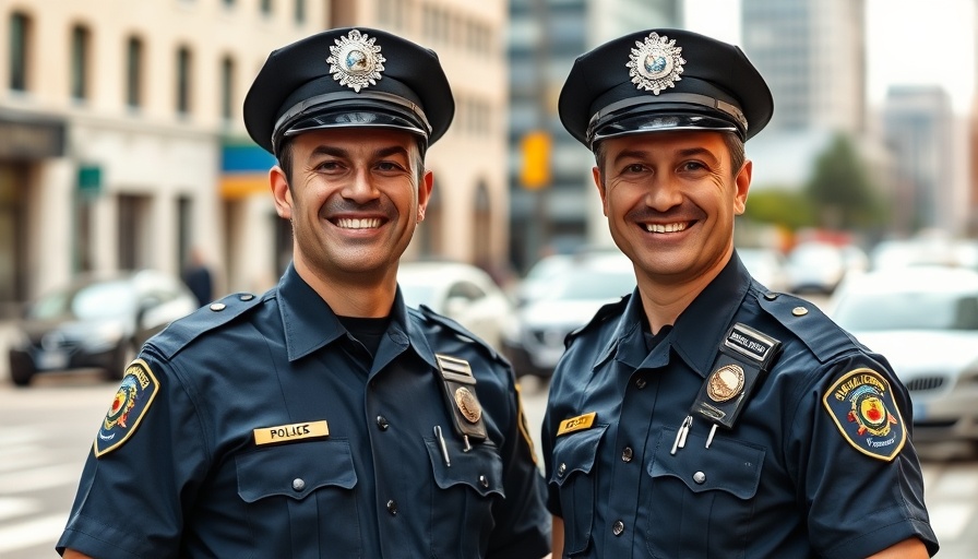 Austin TX local news: smiling police officers in uniform