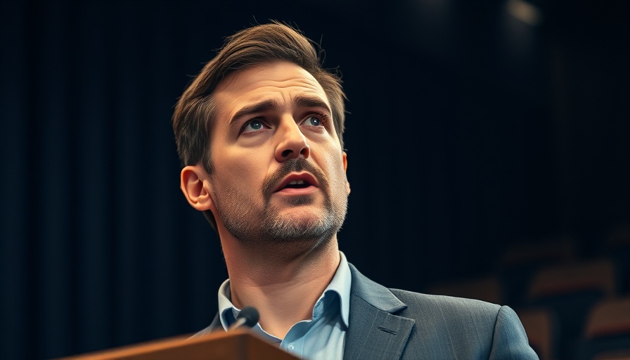 Beto O'Rourke delivers speech with focused expression indoors.