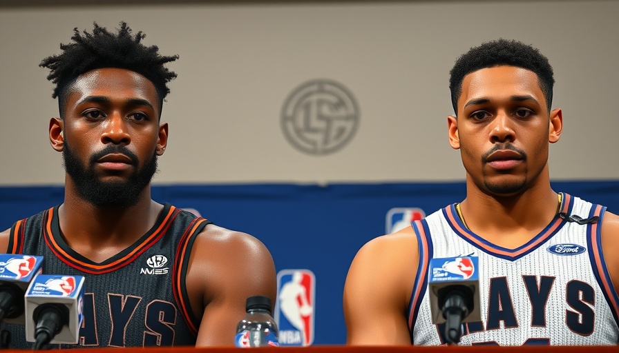NBA playoffs press conference with players reflecting.