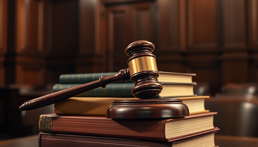 Texas bail laws symbolized by a judge's gavel on law books.