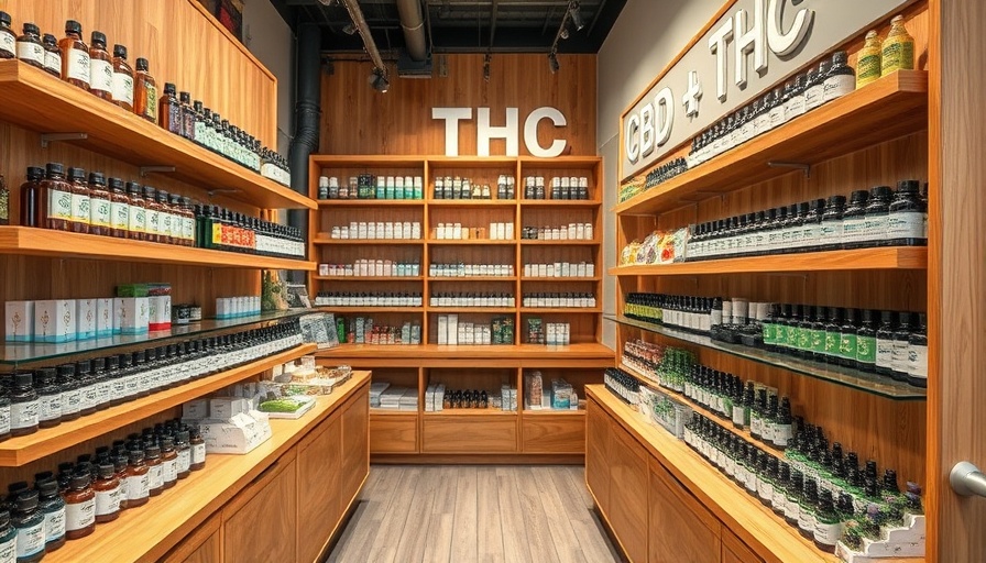 Inside Restart CBD + THC in Cedar Park, showcasing products on shelves.
