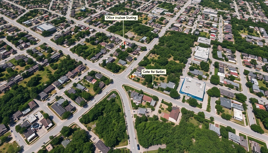 Map showing officer involved shooting location in Austin, TX.