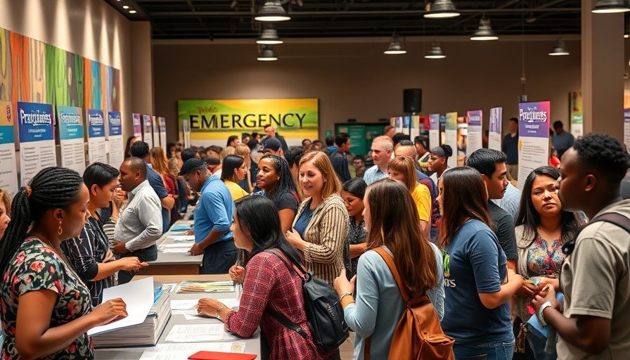 Community event on Austin TX Emergency Preparedness with informational booths.