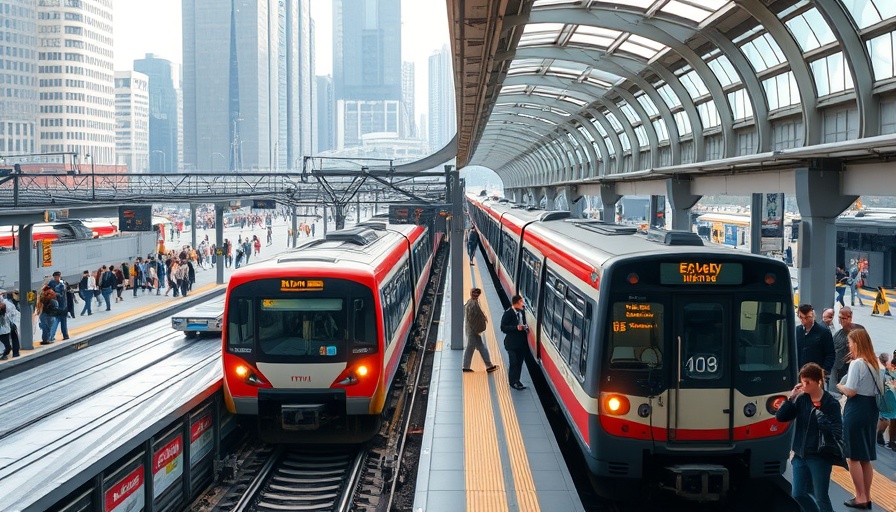 Dallas public transit news featuring a modern train station.