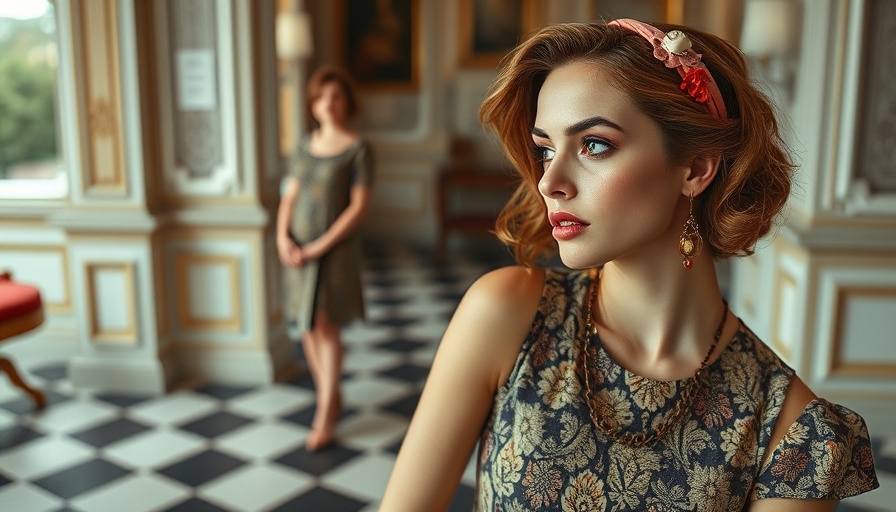 Austin lifestyle fashion collage with dress and accessories.