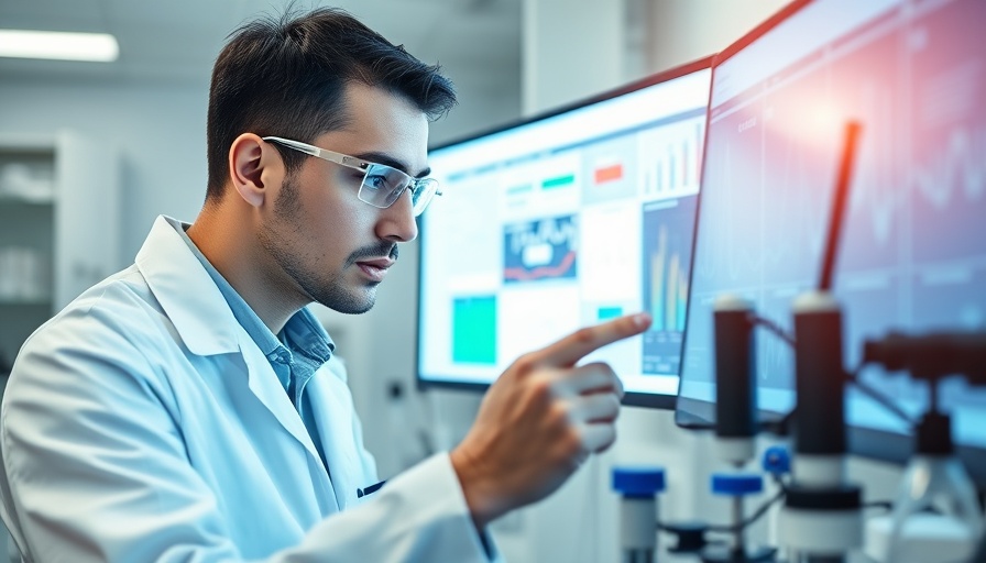 Scientist analyzing weight loss metabolism research data.