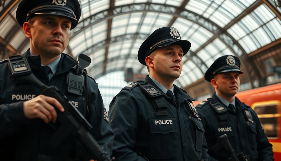 Police respond to stabbing at Germany train station.