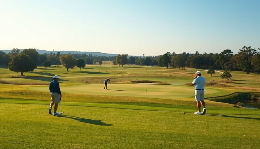 Golfers ready on fairway at Charles Schwab Challenge.