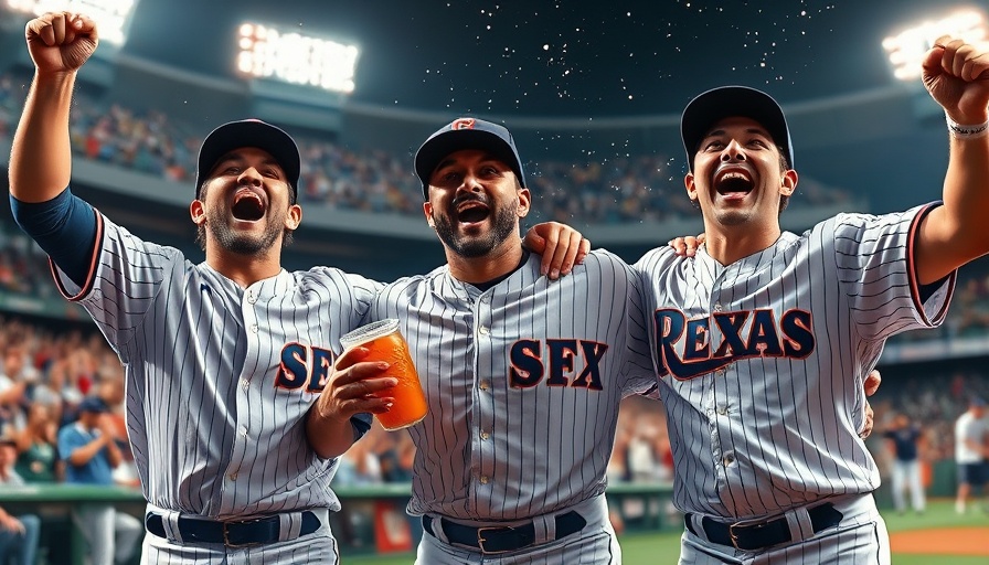 Astros Walk-Off Victory: Team celebrating on the field.
