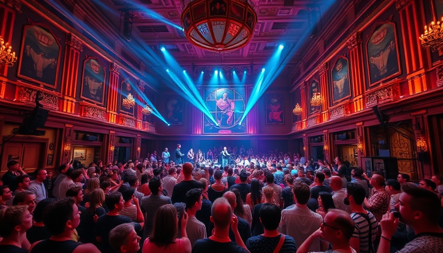 Vibrant immersive performance venue in Austin with dynamic lighting.
