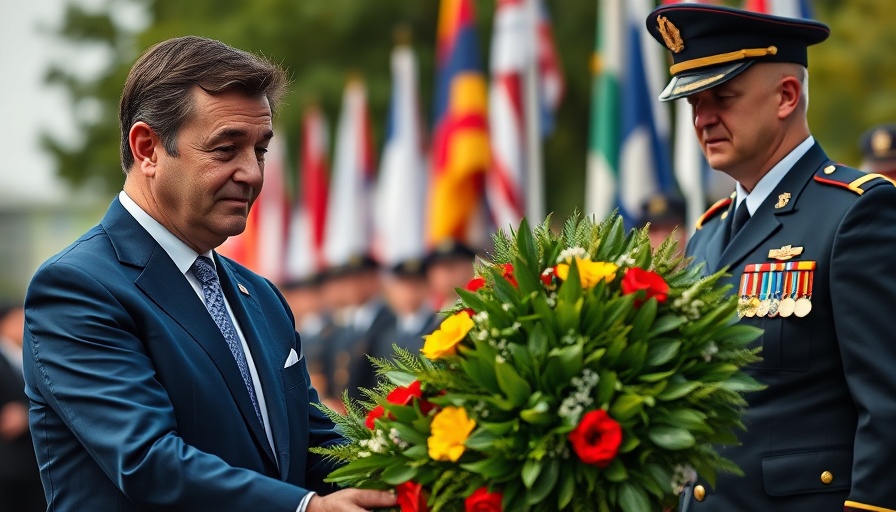 Trump lays a wreath at Tomb of the Unknown Soldier ceremony.