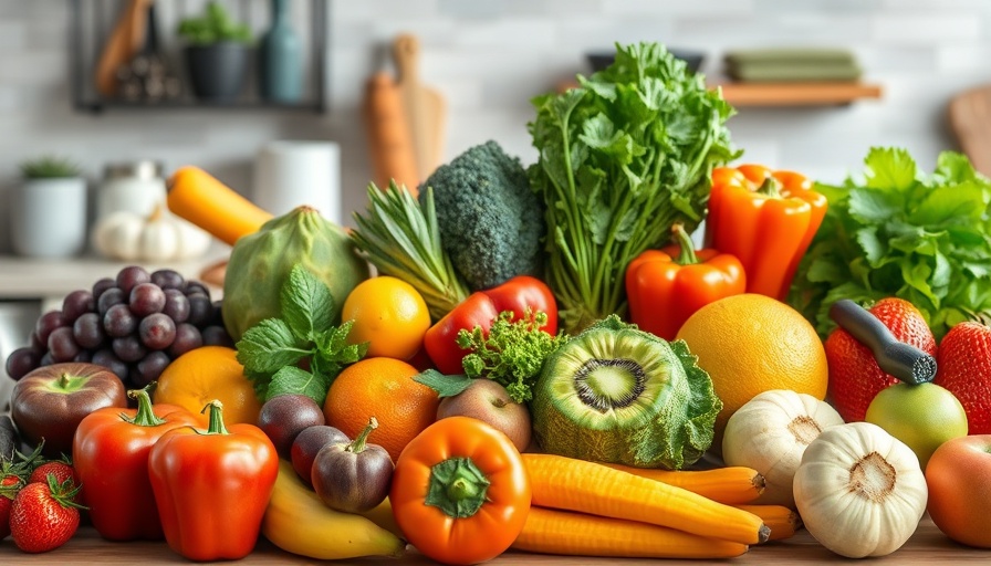 Vibrant fruits and vegetables for natural weight loss.