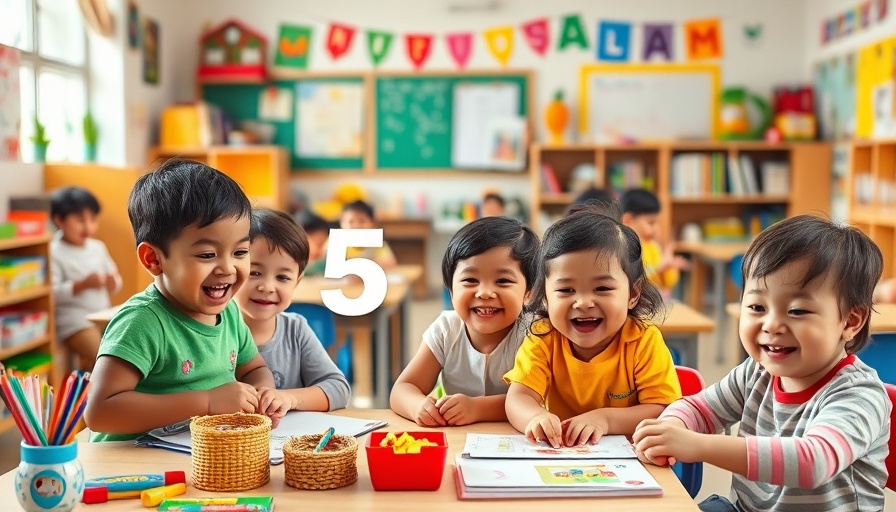 Mariposa Family Learning Center celebrating 5 years with vibrant classroom activities.