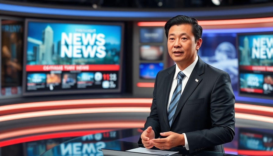 News anchor delivering report on Aliza Sherman case news.