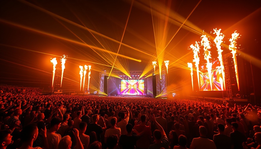 Wicked Oaks Festival Austin crowd with vibrant lights and effects.