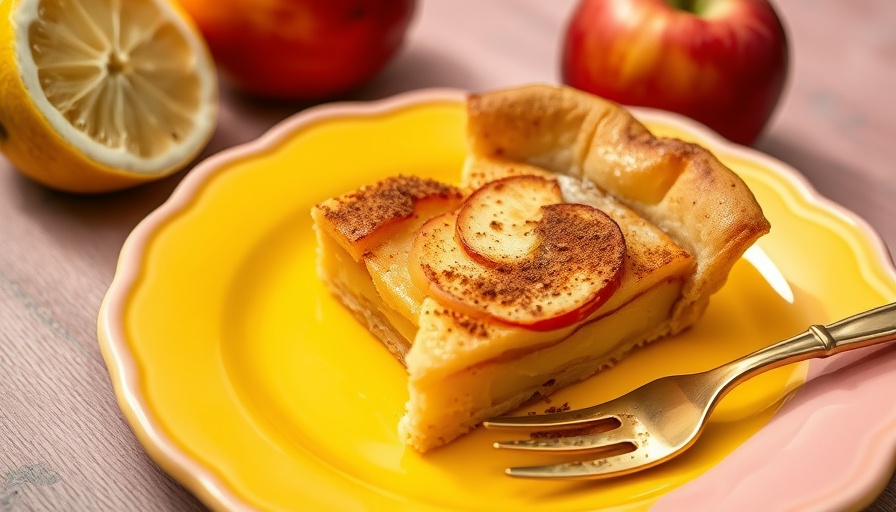 Diabetes-friendly desserts: apple tart with natural ingredients.