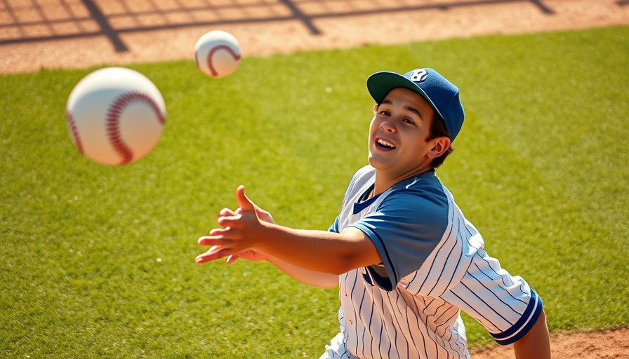 Baseball player in action mid-catch on sunny field.