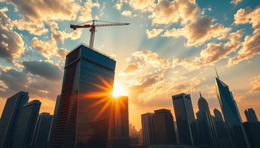 Austin general contractor skyscraper construction at sunrise