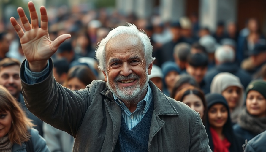 Notable deaths in 2025: Elderly man waving with a cheerful smile.